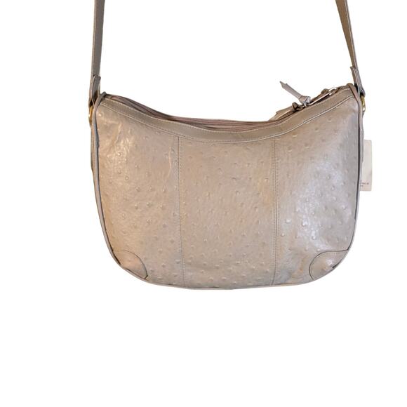Vintage B.H. Smith Leather Beige/Light Brown Shoulder Bag with Gold Hardware - Picture 2 of 9